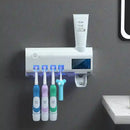 Porta Cepillo de Dientes Inteligente con Esterilizador UV y Dispensador de Pasta - Shopping Digital